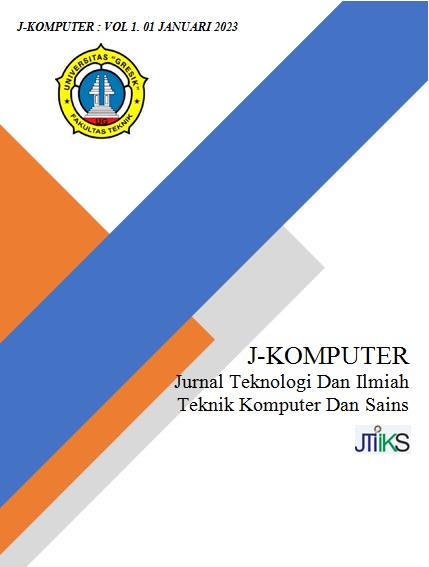 					View Vol. 4 No. 1 (2026): J-Komputer : Jurnal Teknologi dan Ilmilah Teknik Komputer dan Sains 
				